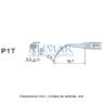Punta ultrasonidos Woodpecker P1T compatible EMS, Perio, TITANIO