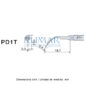 Punta ultrasonidos Woodpecker PD1T compatible Satelec, Perio, TITANIO