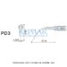 Punta ultrasonidos Woodpecker PD3 compatible Satelec, Perio
