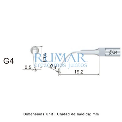 Punta ultrasonidos Woodpecker G4 compatible EMS, Profi