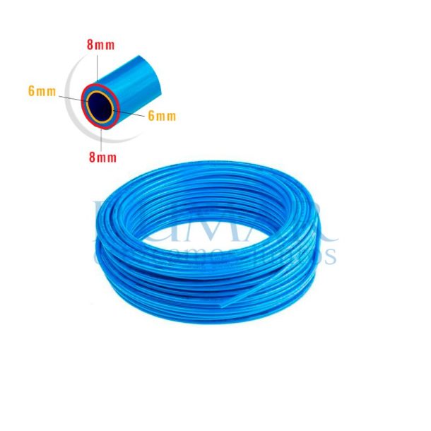 Tubo Polietilene 32 Tubo Flessibile In Poliuretano - Bobina 25 Metri Con Taglierina, Colore Blu E Chiaro, Per Aria E Liquidi Tubo Poliuretano 25m Bobina - Foto 7