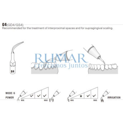 Punta ultrasonidos Woodpecker GD4 compatible Satelec, Profi