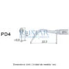 Punta ultrasonidos Woodpecker PD4 compatible Satelec, Perio