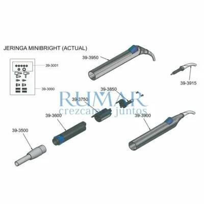 Punta jeringa dental Luzzani Minibright