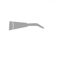 Jeringa Luzzani Minilight recta 6F de acero y 170 cm