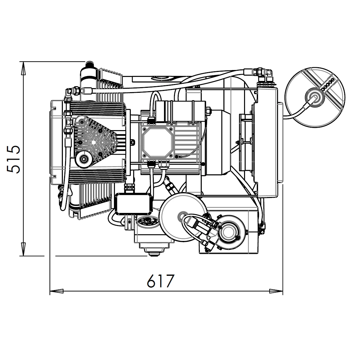 Compresor AC 300 para 5 Equipos dentales