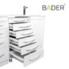 Conjunto mobiliario triple con push-on
