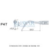 Punta ultrasonidos Woodpecker P4T compatible EMS, Perio, TITANIO