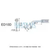 Punta ultrasonidos Woodpecker ED10D compatible Satelec, Endo