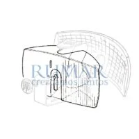 Plexiglas protección frontal lámparas FARO FORMA 2000