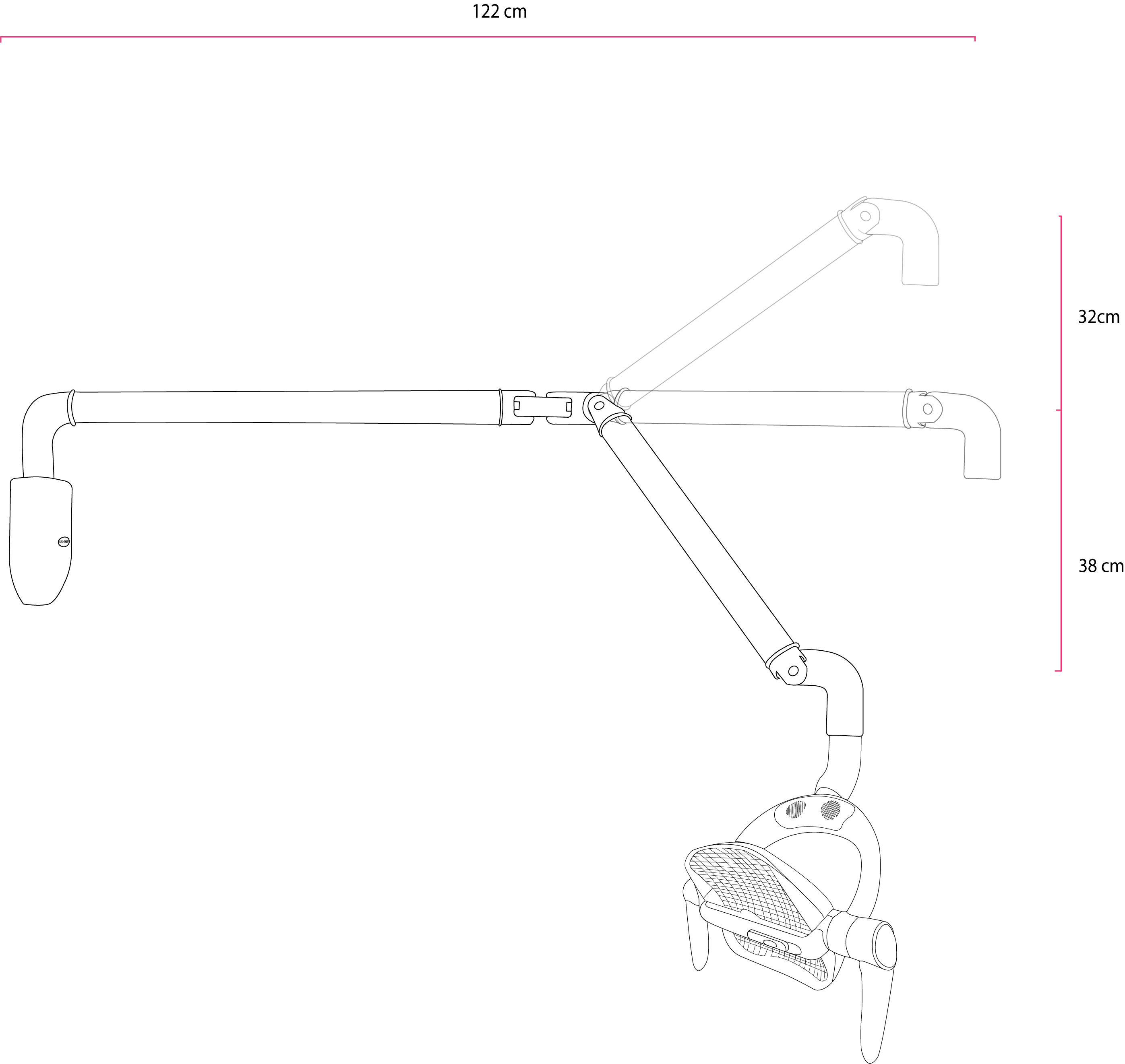 Lámpara LED con anclaje a pared - Imagen 3