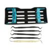 Kit 5 curetas para tratamiento de implantes