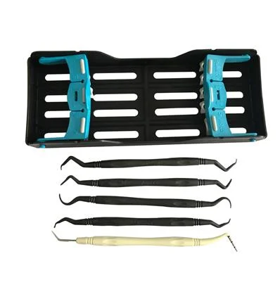 Kit 5 curetas para tratamiento de implantes
