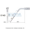 Punta ultrasonidos Woodpecker ED14D compatible Satelec