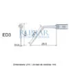 Punta ultrasonidos Woodpecker ED3 compatible Satelec