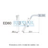 Punta ultrasonidos Woodpecker ED60 compatible Satelec, Endo