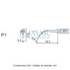 Punta ultrasonidos Woodpecker P1 compatible EMS, Perio