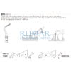 Punta ultrasonidos Woodpecker GD20 compatible SATELEC diamantada