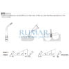 Punta ultrasonidos Woodpecker GD31 compatible SATELEC diamantada