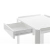 Mesa móvil de acero esmaltado con 2 bandejas