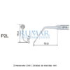 Punta ultrasonidos Woodpecker P2L compatible EMS, Perio (lado izquierdo)