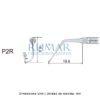Punta ultrasonidos Woodpecker P2R compatible EMS Perio