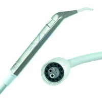 Jeringa Luzzani Minilight 3F de acero angulada con conector CEFLA angulada 120cm