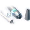 Jeringa Luzzani Minimate 3F de acero angulada con conector CEFLA angulada 120cm