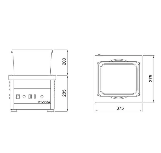 Pulidora magnetica ESTMON con extractor de púas modelo MT-300-A