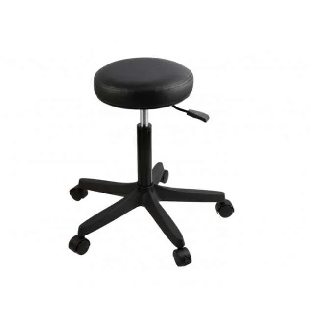 Taburete acolchado de altura regulable con ruedas marca DURSTON