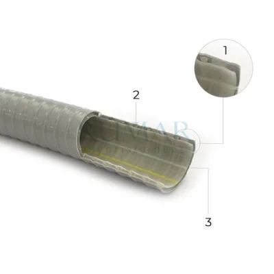 Rollo de 25 metros manguera de aspiración PVC FLEXIBLE PREMIUM ∅15mm