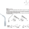 28-E14 Punta ultrasonidos Woodpecker E14 compatible EMS Endo