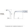Punta para Perio Woodpecker P22L compatible con EMS
