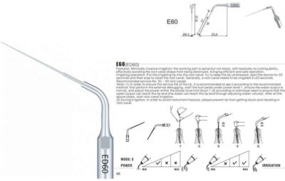 Punta ultrasonidos Woodpecker E60 compatible EMS