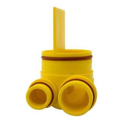 Cuerpo filtro amarillo doble entrada Durr® Connect