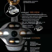 Lámpara dental 4K IRIS VIEW con cámara integrada en lámpara operatoria