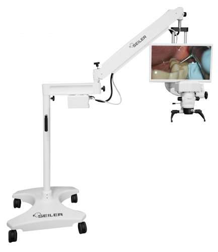 Microscopio Promise Vision 3D Surgical | Modelo con ruedas