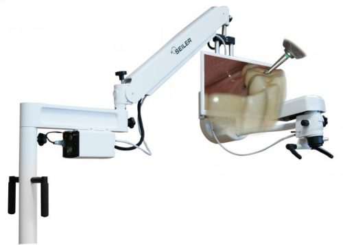Microscopio Promise Vision 3D Surgical | Modelo con ruedas
