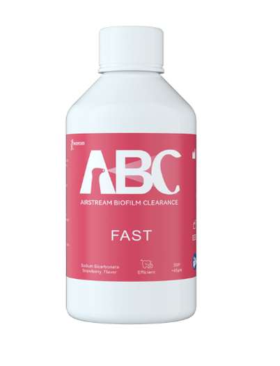 Polvo de Bicarbonato para Profilaxis 65µm Sabor Fresa FAST | Pack 4 Botellas 300 g