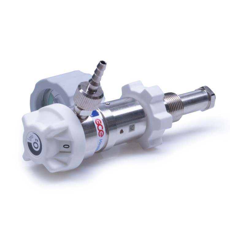 Caudalímetro para botella de oxígeno de Technoflux