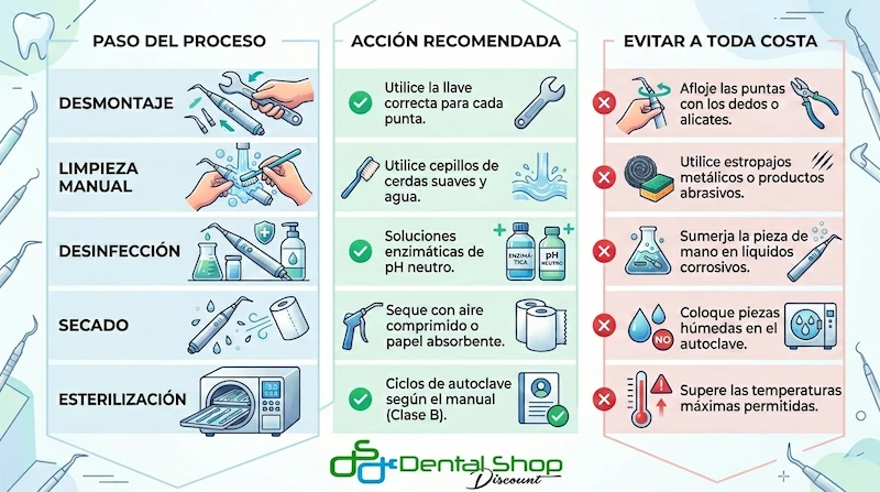 Limpieza de puntas y equipos de ultrasonido dental