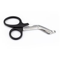 Tijera para cortar vendajes en situaciones de emergencia