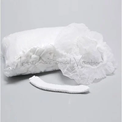 Gorros desechables color blanco 100U