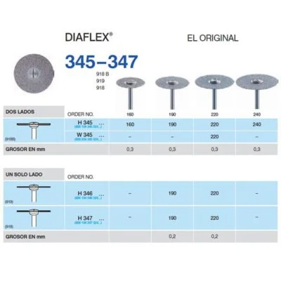 Disco diamantado Diaflex para separación 0,3 mm