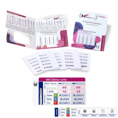 845M-014 Fresa Fg Diamante Fig 168 Medio 5 U.