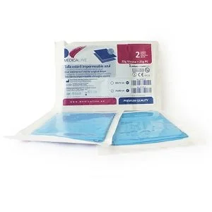 Tallas estériles color azul. 50u