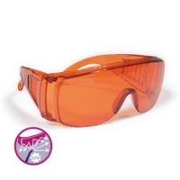 Gafas polimerización naranjas