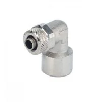 Racor codo fijo, hembra 1/4″ x 6 mm