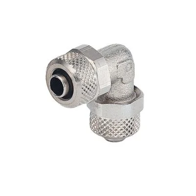 Racor codo intermedio, 6 mm x 6 mm