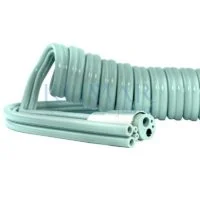 Manguera turbina sin luz con 4 orificios open end y rizada